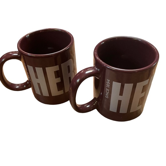 HERSHEYS HOT CHOCOLATE 2 MUG SET W/ HERSHEYS KISSES CANDY JAR ALL COLLECTOR - Picture 7 of 8